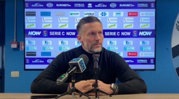 Serie C. Mister Valente sulla vittoria col Renate: “Abbiamo lottato per 90 minuti” Valente