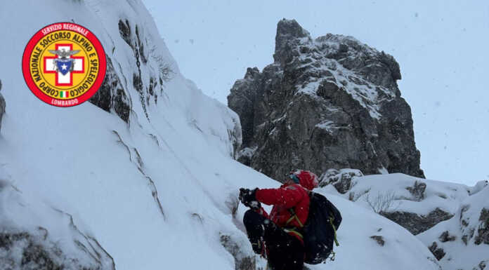 Grignetta, ancora nessuna traccia dei due escursionisti dispersi Soccorso Alpino ricerche grignetta neve (1)