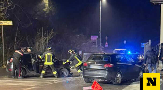 Torre de’ Busi: scontro tra due auto in via Mandamentale