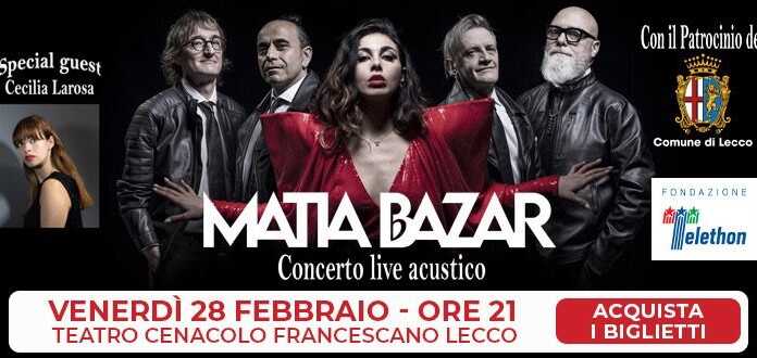 Al Cenacolo Francescano il concerto dei Matia Bazar per Telethon