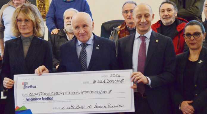 Telethon Lecco. Nuova raccolta record, abbondantemente superati i 400mila euro