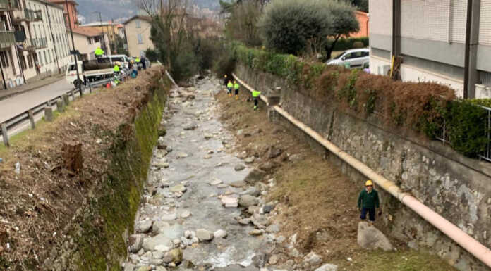 Fiumi Sicuri, volontari al lavoro lungo il torrente Gallavesa Fiumi Sicuri Vercurago torrente Gallavesa