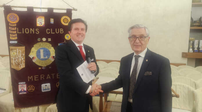 Lions Club Merate: nuovi soci e il grazie all’ex presidente Lavelli