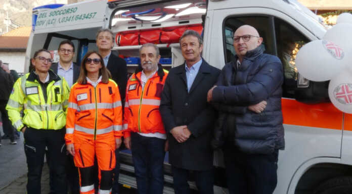 Volontari del Soccorso di Calolzio, inaugurata una nuova ambulanza