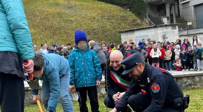 Barzio. Con gli studenti, piantati due alberi per il rispetto dell’ambiente e la legalità