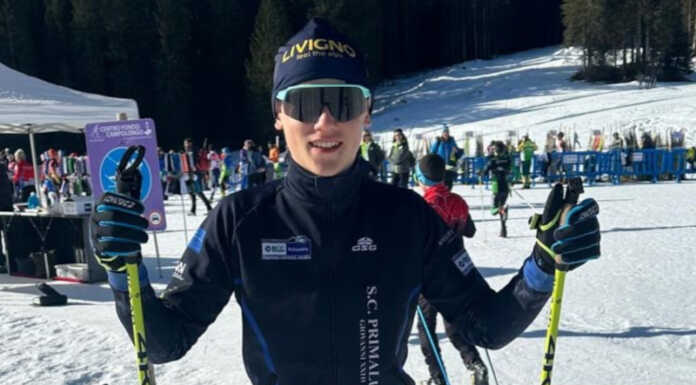 Campionato italiano Ragazzi di sci nordico, Marco Combi 4° nella gara sprint