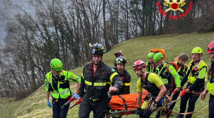 Caduta sui monti sopra Valmadrera, soccorsa una donna