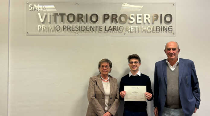 Borsa di studio “Vittorio Proserpio”, Riccardo Mazzoleni vince per il secondo anno