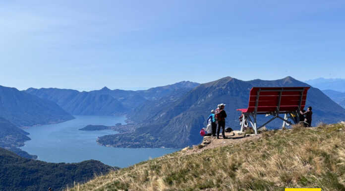 Escursioni e gite alle panchine giganti in provincia di Lecco Alpe Chiaro Vendrogno Bellano Panchina Gigante