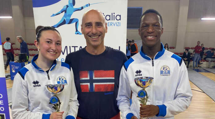 Scherma. Doppio bronzo per il Circolo della scherma di Lecco Carugate Sharuk Agouda Arianna Cantatore terzo 20250425