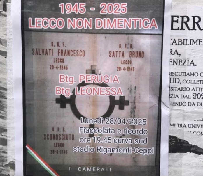 Il volantino che promuove la Fiaccolata