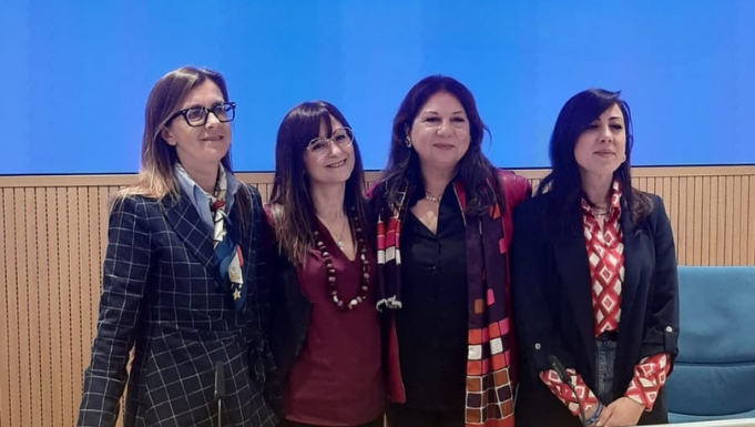 Confartigianato. Silvia Dozio nominata vice presidente nazionale Movimento Donne Impresa Nella foto, da sinistra Silvia Dozio, Katia Sdrubolini, Maria Grazia Bonsignore, Giada Falcone