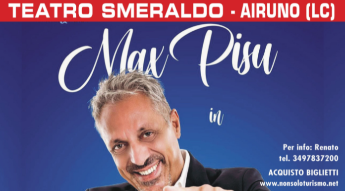 Ad Airuno Max Pisu sale sul palco per Telethon Lecco