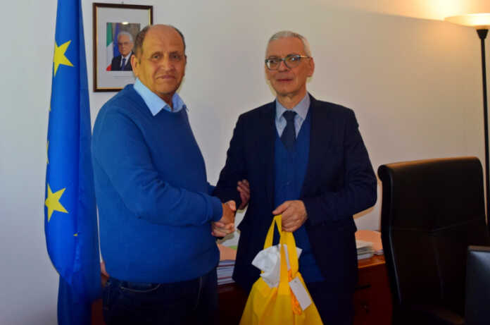 angelo fontana col prefetto sergio pomponio