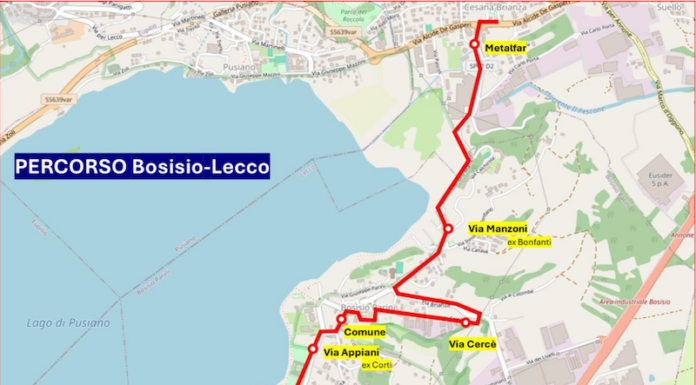 Bosisio, sulla linea C40 istituito il collegamento diretto con Lecco
