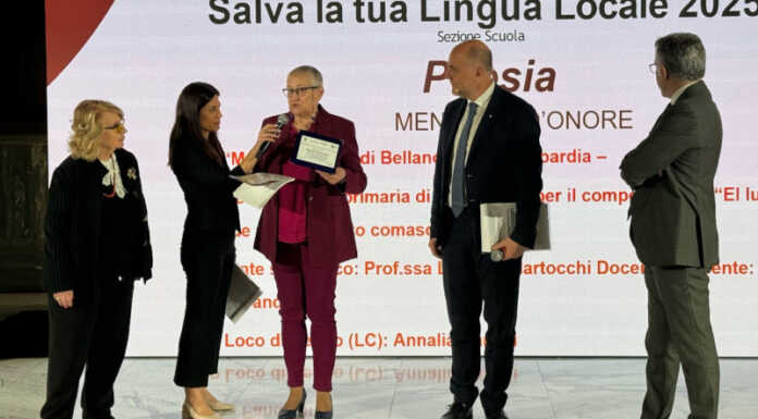 Concorso “Salva la tua lingua locale”: menzione d’onore per la primaria di Dervio