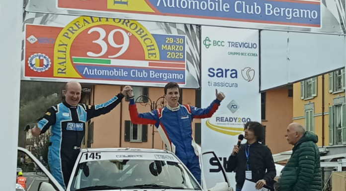 Rally. Luca Vitali, il più giovane della famiglia, debutta sulle strade bergamasche