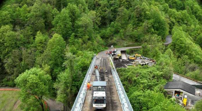 SP67. Quasi conclusi i lavori al ponte di Premana Sp67 Premana ponte lavori