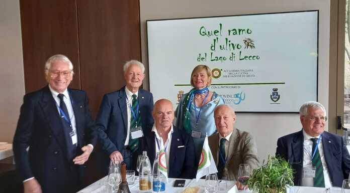 Malgrate: concluso il convegno dell’Accademia Italiana della Cucina sugli ulivi del Lario