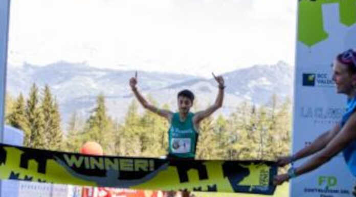 Il lecchese Andrea Elia per la terza volta Campione Italiano nel Vertical Andrea Elia Fenis 2025 foto FIDAL
