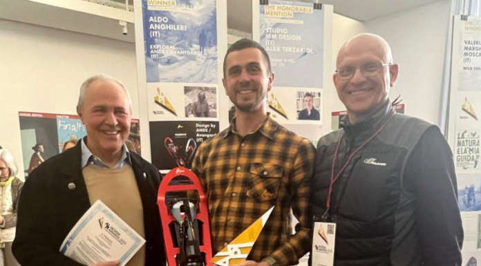 ANDE vince il Gran Becca d’Oro con la ciaspola Exploral Ciaspola Ande Nicola Faccinetto