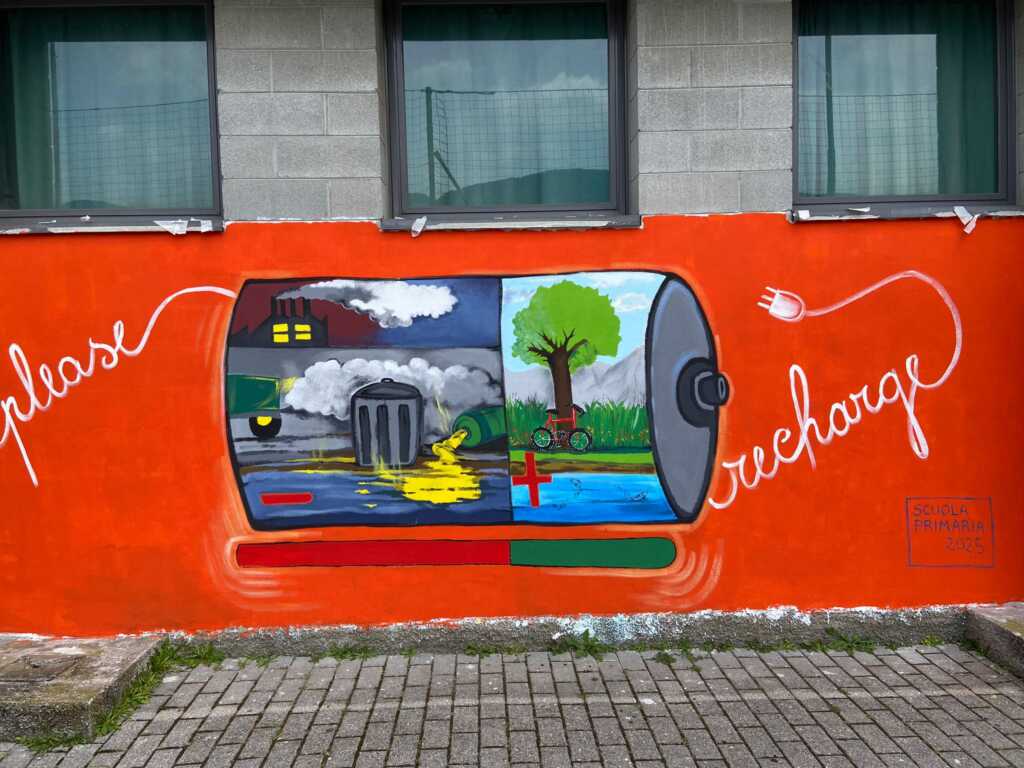 Inaugurazione murale palestra Abbadia