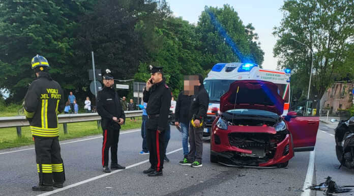 Grave incidente stradale a Pescate lungo via Roma Incidente PEscate
