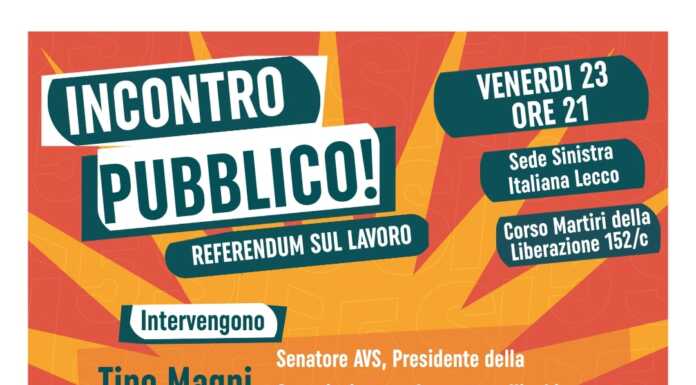 AVS: incontro con Tino Magni e Martina Bonacina per parlare dei referendum