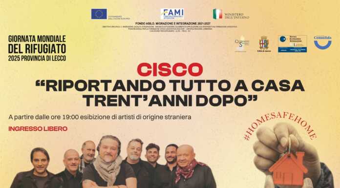 A Lecco il concerto di Cisco per la Giornata Mondiale del Rifugiato