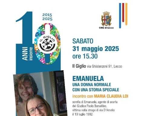 Lecco: due incontri con Maria Claudia Loi, sorella dell’agente morta in Via d’Amelio