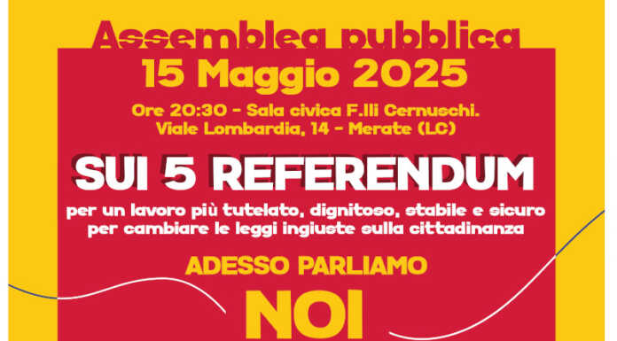 Assemblea pubblica e volantinaggio con il Comitato Referendum del Meratese