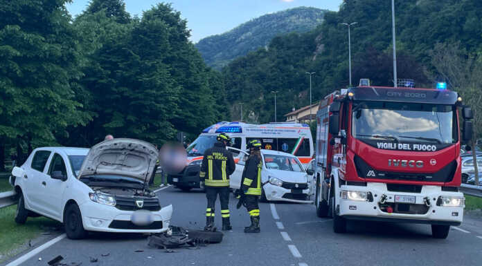 Frontale tra due auto a Pescate, intervento dell’elisoccorso
