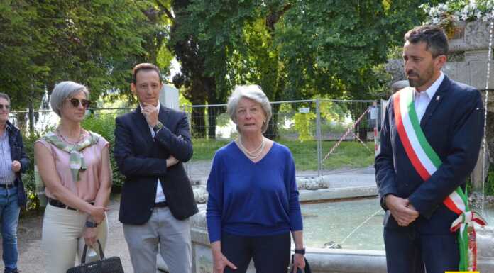 Mandello. Presentati i lavori di riqualificazione dei giardini e il restauro della storica fontana