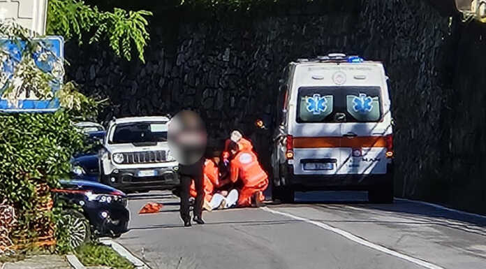 Incidente in moto a Primaluna, soccorso un giovane di 20 anni