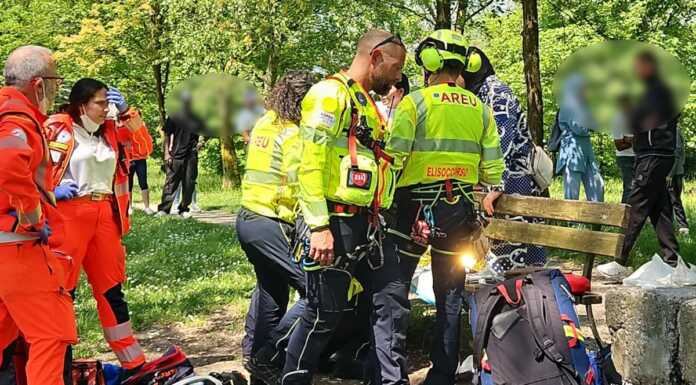 Incidente nel fiume a Calolzio, grande mobilitazione dei soccorsi