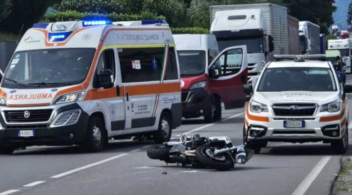Scontro auto-moto ad Airuno, soccorso un uomo di 48 anni