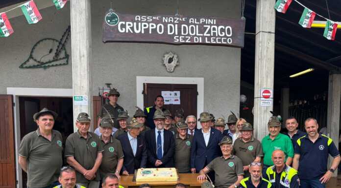 Dolzago in festa per il 60° del gruppo alpini Alpini Dolzago