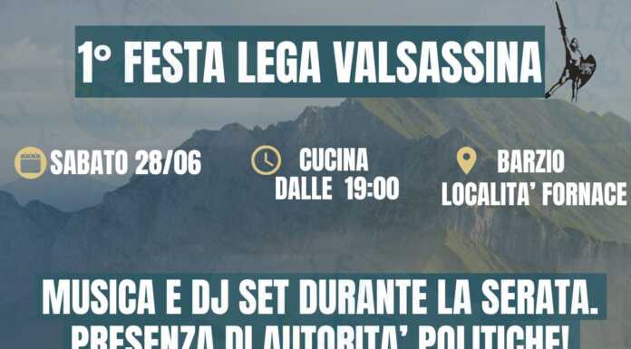 La Lega organizza la prima festa in Valsassina: musica e politica a Barzio