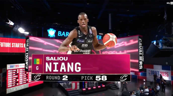 Basket. Saliou Niang ce l’ha fatta, scelto dai Cleveland Cavaliers Mandello Salioun Niang Cleveland 20250627
