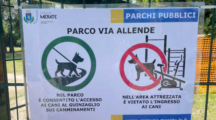 Merate, accesso dei cani nei parchi: “Bene via Allende, ora anche negli altri” Merate parco ingresso cani