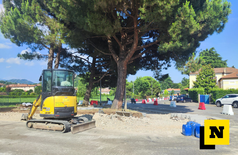 Robbiate lavori via Villa