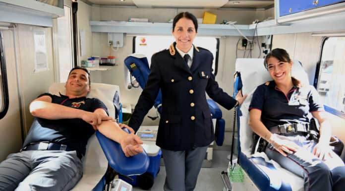 Alla Questura di Lecco una giornata di donazione del sangue