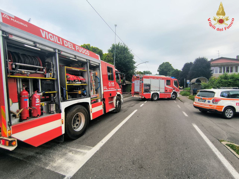 Vigili del Fuoco incidente auto mortale Olgiate Molgora