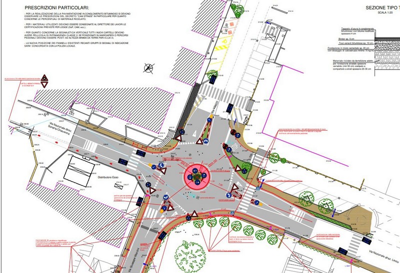 Colico rotonda sp72 progetto fattibilità