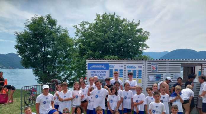 Mattinata di divertimento al Ninjasplash per i ragazzi del Summer camp ninjasplash dervio summer camp unione sportiva derviese