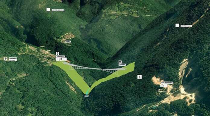 Ponte tibetano in Valvarrone, iniziati i lavori. Sarà il più alto d’Europa Ponte tibetano Valvarrone inizio lavori