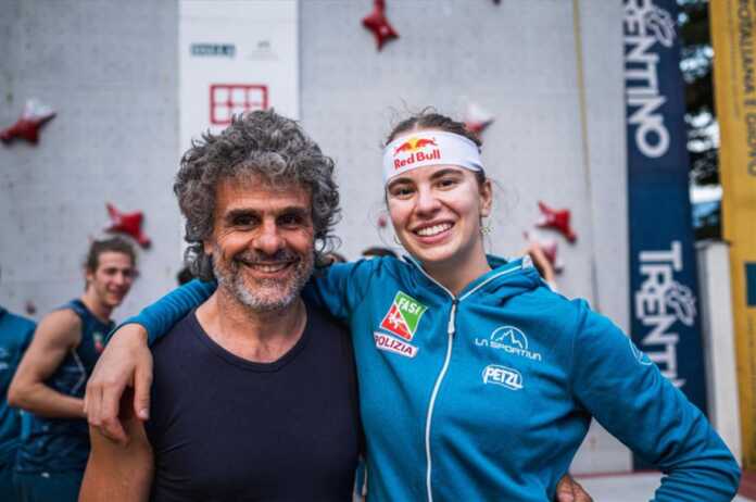 Beatrice Colli Fabio Palma Beatrice Colli con l'allenatore Fabio Palma