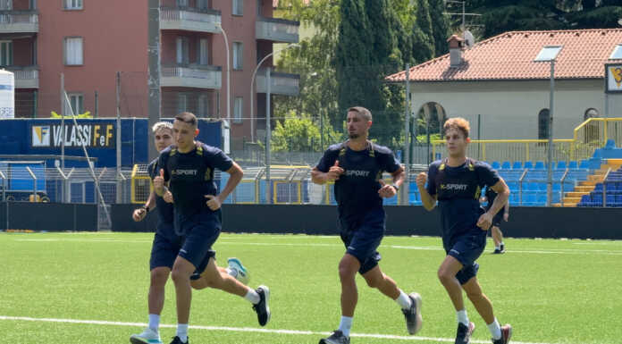 Calcio Lecco si riparte: al via gli allenamenti con il nuovo staff tecnico Calcio Lecco 1912, allenamento stadio