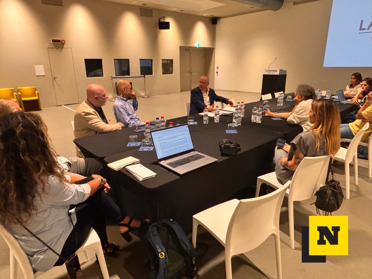 Un momento dell'incontro di questa mattina a Lariofiere