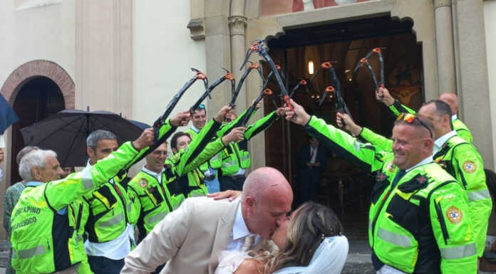 Soccorso Alpino Valsassina Valvarrone in festa per il matrimonio di Antonio Pomoni